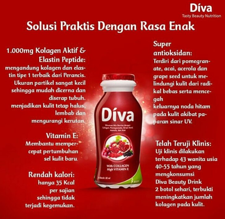 Keterangan Lebih Lengkap Diva Beauty Drink