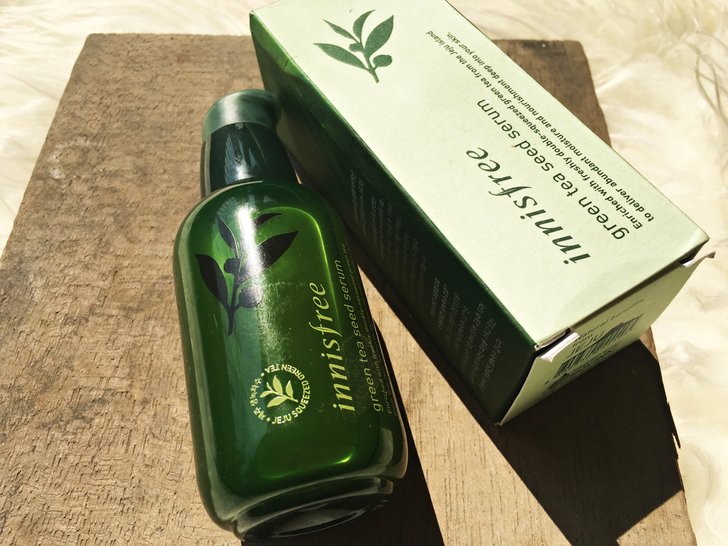 Packaging Inisfree Green Tea Seed Serum – Serum Glowing Ala Korea