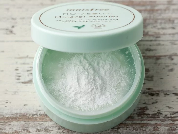 Tekstur Innisfree No Sebum Mineral Powder