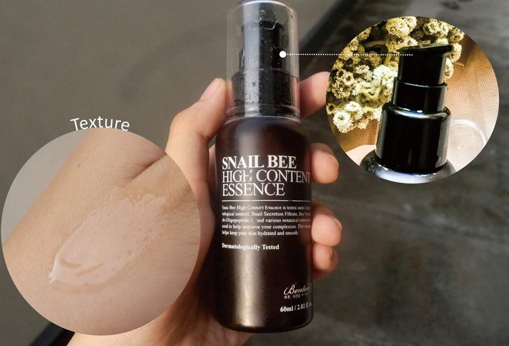 Tekstur Benton Snail Bee High Content Essence