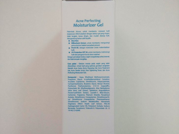Wardah Acne Perfecting Moisturizer Gel - Kegunaan