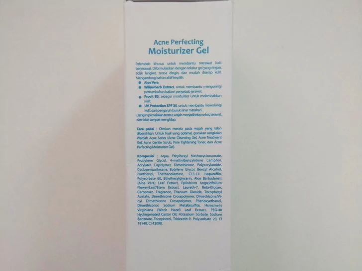 Wardah Acne Perfecting Moisturizer Gel - Kegunaan