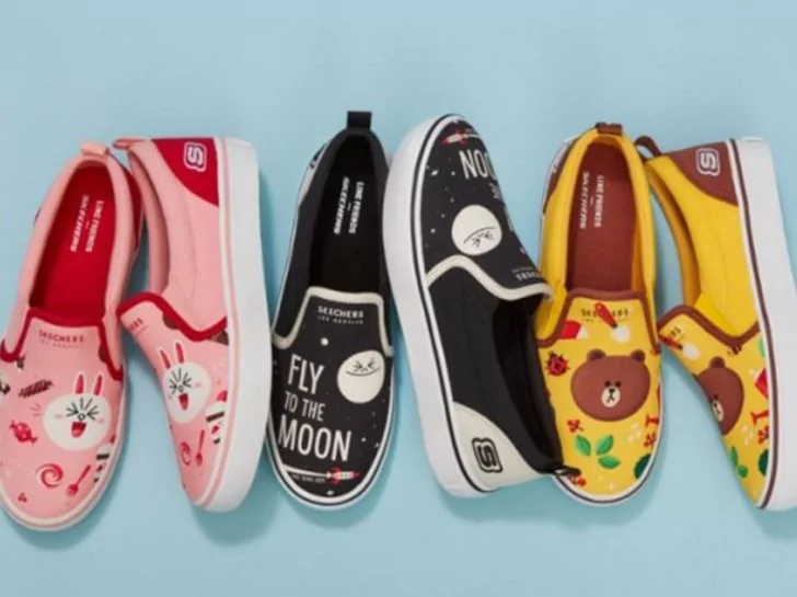 slip-ons with Line Friends
