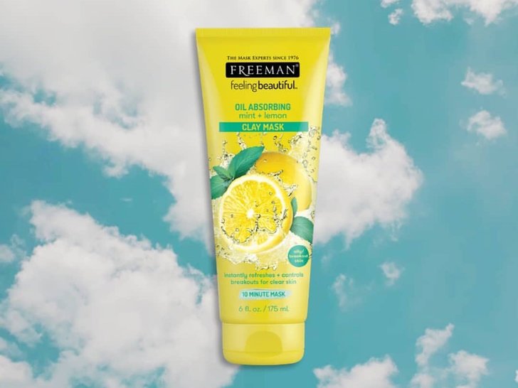 Freeman Oil Absorbing Mint + Lemon Clay Mask - Packaging