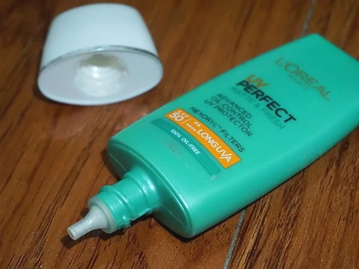 Packaging L’Oreal UV Perfect Matte & Fresh SPF 50 PA++++